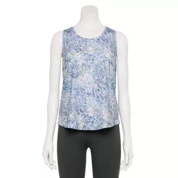 Женская сетчатая майка-борцовка Tek Gear, цвет blue spots