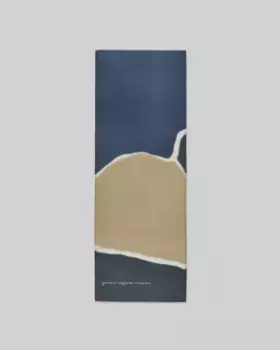 Женская шаль из хлопка с трехцветным принтом Adolfo Dominguez, синий