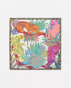 Женская шаль с принтом джунглей Bimba y Lola, серый