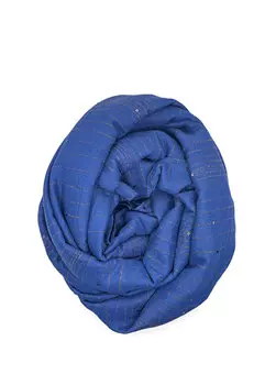 Женская шаль в синюю полоску Freya and Shala