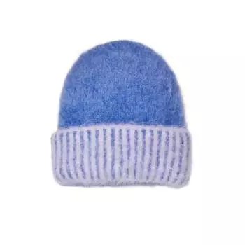 Женская шапка-бини Forever Fuzzy в синем цвете Free People