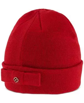 Женская шапка-бини с металлическим бантом и цветочным принтом kate spade new york