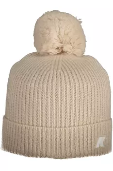 Женская шапка K-Way вязаная с помпоном, светло-розовый