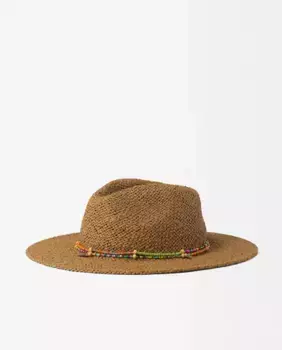 Женская шапка с однотонной декоративной полоской Parfois, коричневый