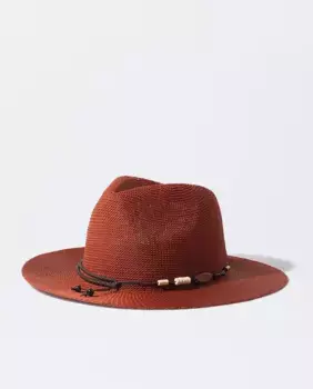 Женская шапка с однотонной декоративной полоской Parfois, красный