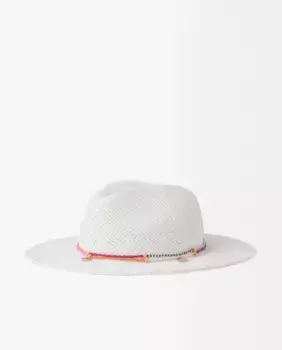 Женская шапка с однотонной декоративной полоской Parfois, белый