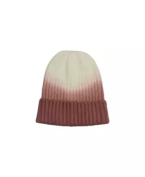 Женская шапка с отворотом и омбре-эффектом на резинке Marcus Adler, розовый
