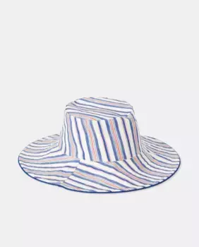 Женская шапка с полосатым принтом nfasis, синий