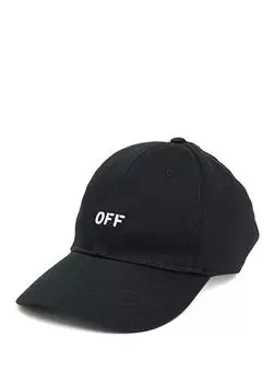 Женская шапка с вышивкой логотипа Off-White, черный
