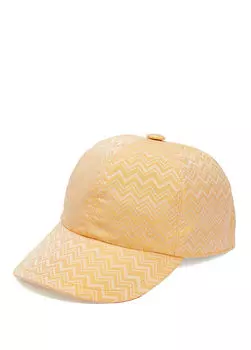 Женская шапка с зигзагообразным узором Missoni, желтый