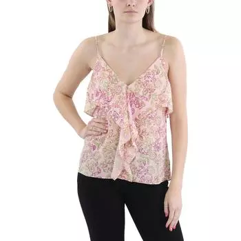 Женская шелковая майка Buell с цветочным принтом Joie, цвет spanish vanilla multi