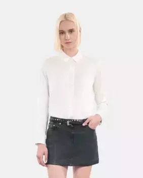 Женская шелковая рубашка с пуговицами в тон The Kooples, белый