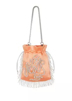 Женская шелковая сумочка с вышивкой оранжевым бисером Dreams Come True