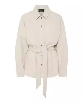 Женская шерстяная куртка Pieces, бежевый