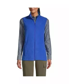 Женская школьная форма Thermacheck 100 Флисовый жилет Lands' End, синий