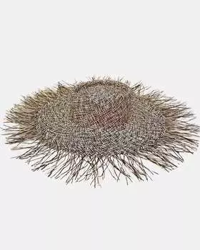 Женская шляпа Aurora Sun в черном и натуральном цвете Van Palma