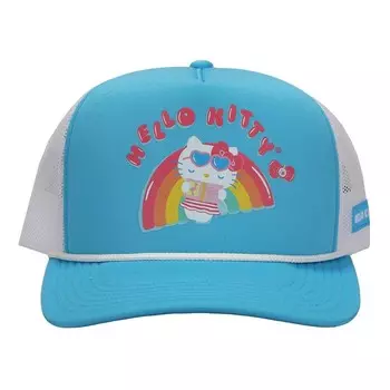 Женская шляпа-дальнобойщик из пеноматериала Hello Kitty Rainbow Licensed Character, синий