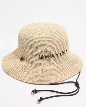 Женская шляпа из рафии Bimba y Lola, натуральный