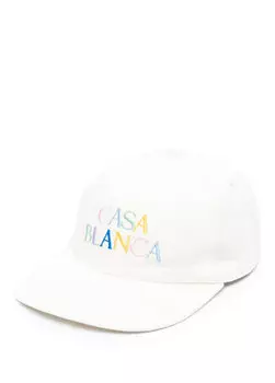 Женская шляпа с белым логотипом Casablanca