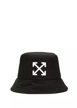 Женская шляпа с черно-белым логотипом Off-White