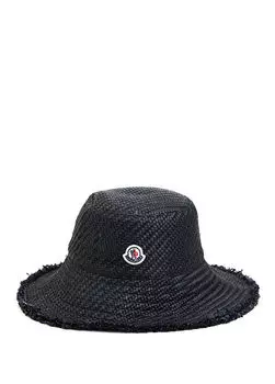 Женская шляпа с логотипом Moncler, черный