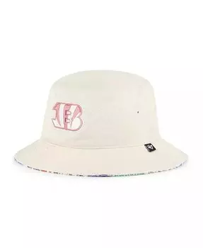 Женская шляпа-ведро Cincinnati Bengals Pollinator Natural '47 Brand, слоновая кость/кремовый