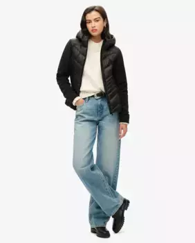 Женская штормовая куртка с капюшоном Superdry, чёрный