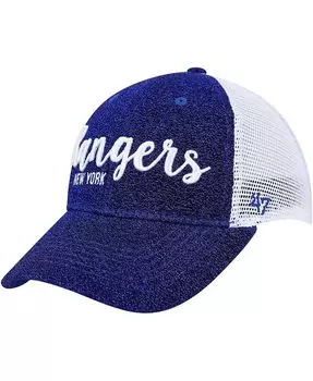 Женская сине-белая кепка New York Rangers Encore MVP Trucker Snapback '47 Brand, синий