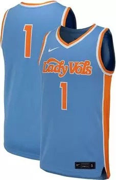 Женская синяя баскетбольная майка Nike Tennessee Volunteers #1