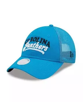 Женская синяя кепка Carolina Panthers Team Trucker 9FORTY Snapback New Era, синий