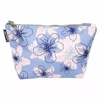 Женская синяя косметичка для ванной комнаты с цветочным принтом Captain Mike® , синий