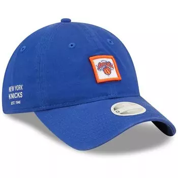 Женская синяя регулируемая кепка New Era New York Knicks с мини-нашивкой 9TWENTY New Era
