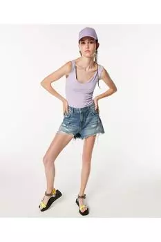 Женская сиреневая блузка Twist, фиолетовый