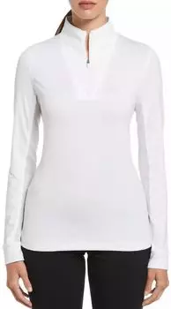 Женская солнцезащитная футболка для гольфа Callaway с длинным рукавом и молнией 1/4