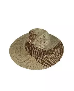 Женская соломенная панама с цветными деталями Marcus Adler, бежевый