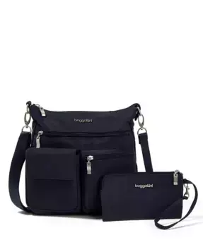 Женская современная поясная сумка Everywhere Slim Crossbody с RFID-браслетом, набор из 2 предметов Baggallini, синий