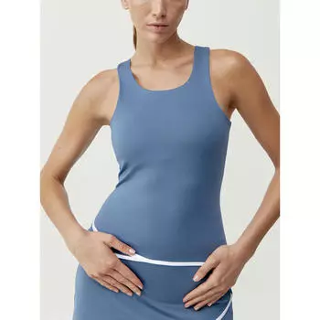 Женская спортивная футболка без рукавов для йоги Smash Born Living Yoga, цвет azul