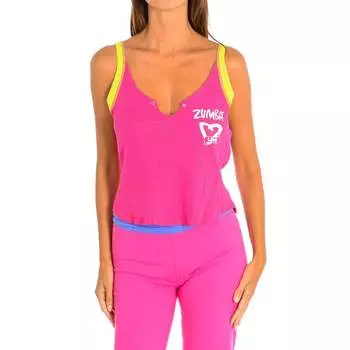 Женская спортивная футболка без рукавов z1t00198 Zumba, фуксия