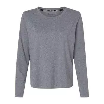 Женская спортивная футболка с длинным рукавом Champion Soft Touch, цвет ebony heather