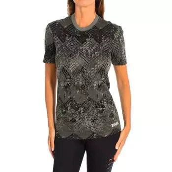 Женская спортивная футболка с коротким рукавом и круглым вырезом z2t00161 Zumba, черный