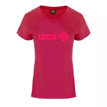 Женская спортивная футболка с коротким рукавом из 100% хлопка MORAN Izas, бордо / бордо