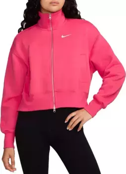 Женская спортивная куртка большого размера из флиса Nike Sportswear Phoenix, цвет Aster Pink