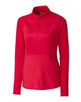 Женская спортивная куртка Cutter & Buck Pennant с полумолнией, красный