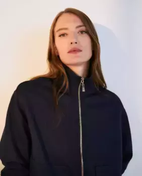 Женская спортивная куртка на молнии Woman El Corte Ingls, тёмно-синий