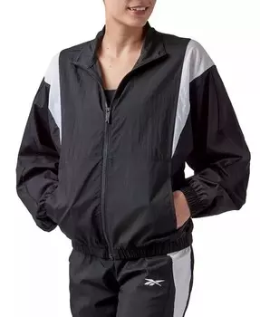 Женская спортивная куртка с цветными блоками на спине Vector Reebok, черный