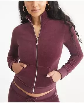 Женская спортивная куртка с воротником-стойкой Heritage Juicy Couture, фиолетовый