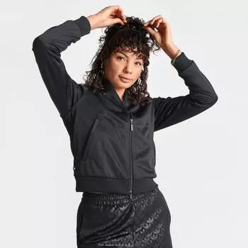 Женская спортивная куртка со сплошным принтом Adidas Originals Superstar, черный