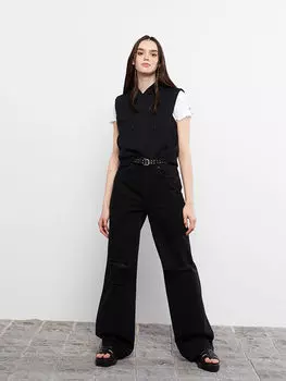 Женская спортивная майка из однотонного хлопка с капюшоном Xside