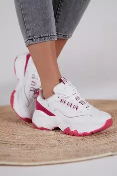 Женская спортивная обувь белого цвета цвета фуксии Tb7040 TONNY BLACK