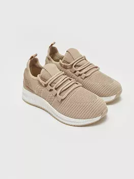 Женская спортивная обувь для активного отдыха со шнуровкой и сетчатой отделкой LCW STEPS, бежевый